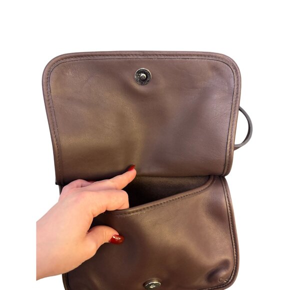 Coach Vintage Brown Leather Crossbody Bag - Picture 7 of 12